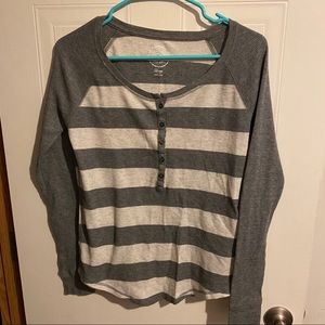 SO Juniors Long Sleeve Stripped Shirt